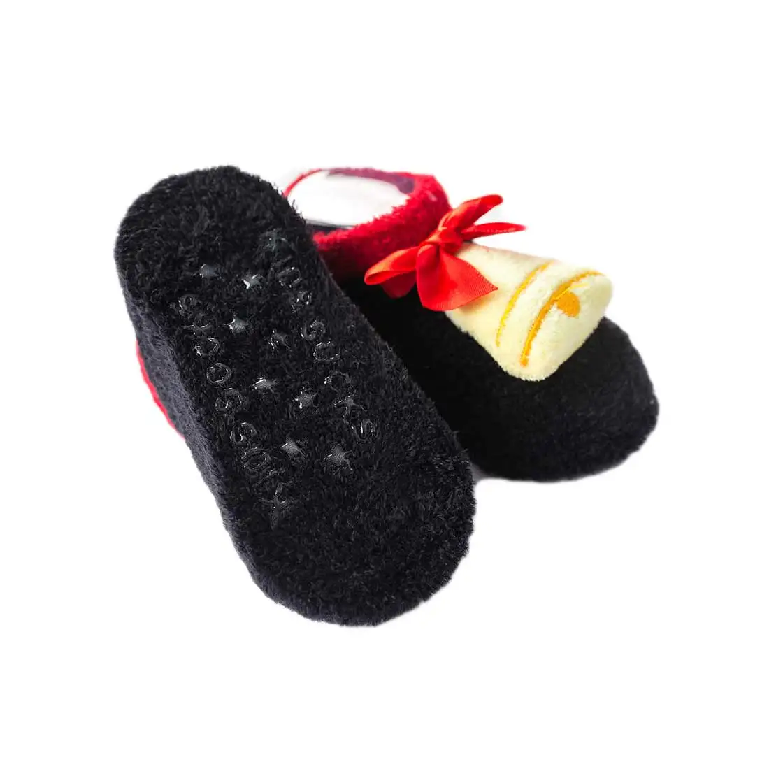 Baby Christmas Anti Slip Short Socks Baby Newborn Winter Warm Infant Christmas Tree Elk Bell Cartoon Girls Boys Socks - Цвет: 4