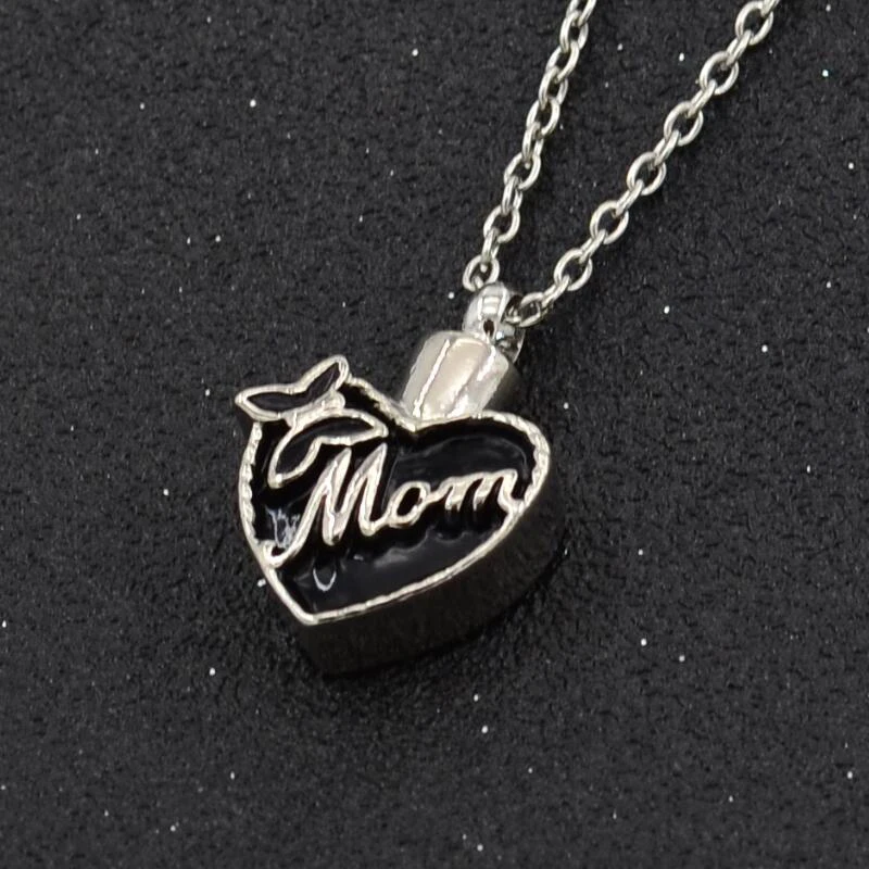 Урна в виде сердца ожерелье для праха-кремация ювелирные изделия Keepsake Mom Подвески