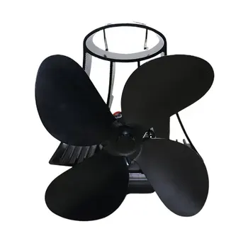 

YL105 Thermal Power Fireplace Fan Heat Powered Wood Stove Fan For Wood/Log Burner /Fireplace Eco Friendly Four-leaf Fans