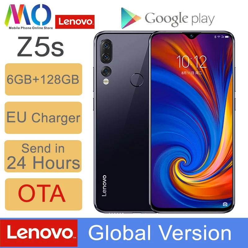 Lenovo Z5S мобильный телефон 6 ГБ 128 L78071 Восьмиядерный AI три камеры Snapdragon 710 4G FDD LTE 3