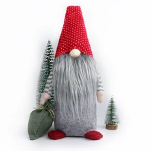 Большая Рождественская кукла игрушка гном шведский Tomte Gonme кукла гном эльф Рождественское украшение для дома детский подарок на год Декор