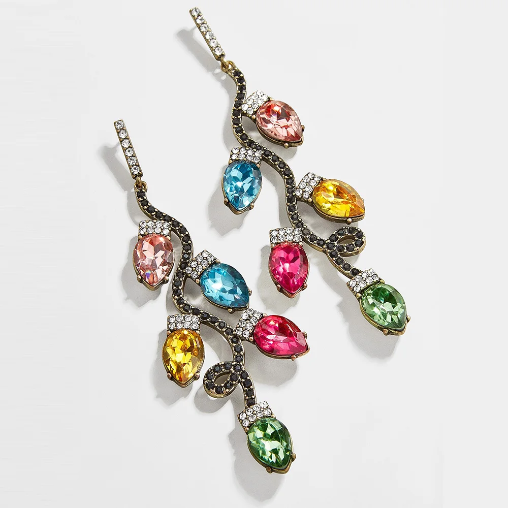 Miwens Bauble Bar, уникальные висячие серьги с бусинами, рудолф, женские серьги ручной работы, украшенные бисером, снеговик, массивные серьги, ювелирные изделия