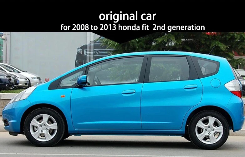 Нержавеющая сталь снаружи подоконник крышка планки для honda fit honda jazz 2008 2009 2010 2011 2012 2013