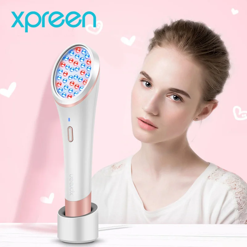 Acne Light Therapy, Xpreen беспроводной Перезаряжаемый Свет устройство