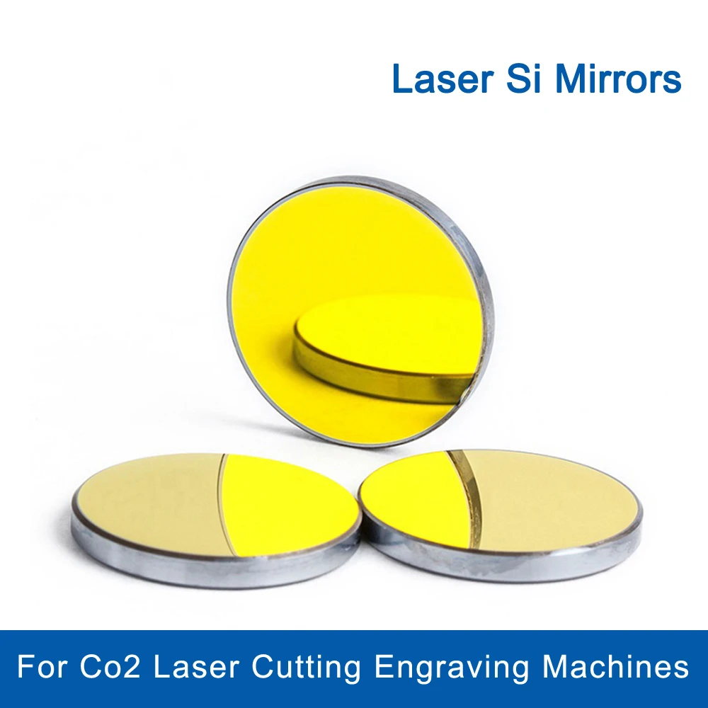 

Co2 Laser Si reflective Mirrors for Laser Engraver Gold-Plated Silicon Reflector Lenses Dia. 19 20 25 30 38.1 mm