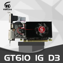 Видеокарта Veineda gt610 1gb 64bit DDR3/1000 MHzfor nVIDIA Geforce GPU VGA б/у