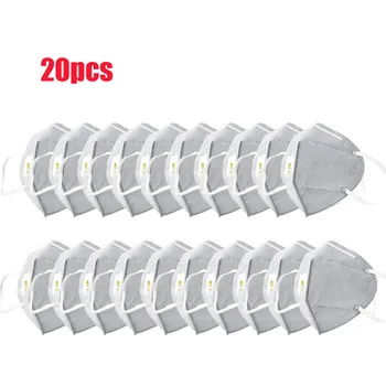 

20/30PCS Dustproof Face Cover,Against-Dust PM2.5 Windproof Foggy Haze Pollution Respirator Cotton Washable Reusable Masque