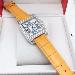 Gifts On march 8 Women's Watches 2021 Ladies Watch Belt Waterproof Diamond Zirconium Quartz Fashion Luxury 6104