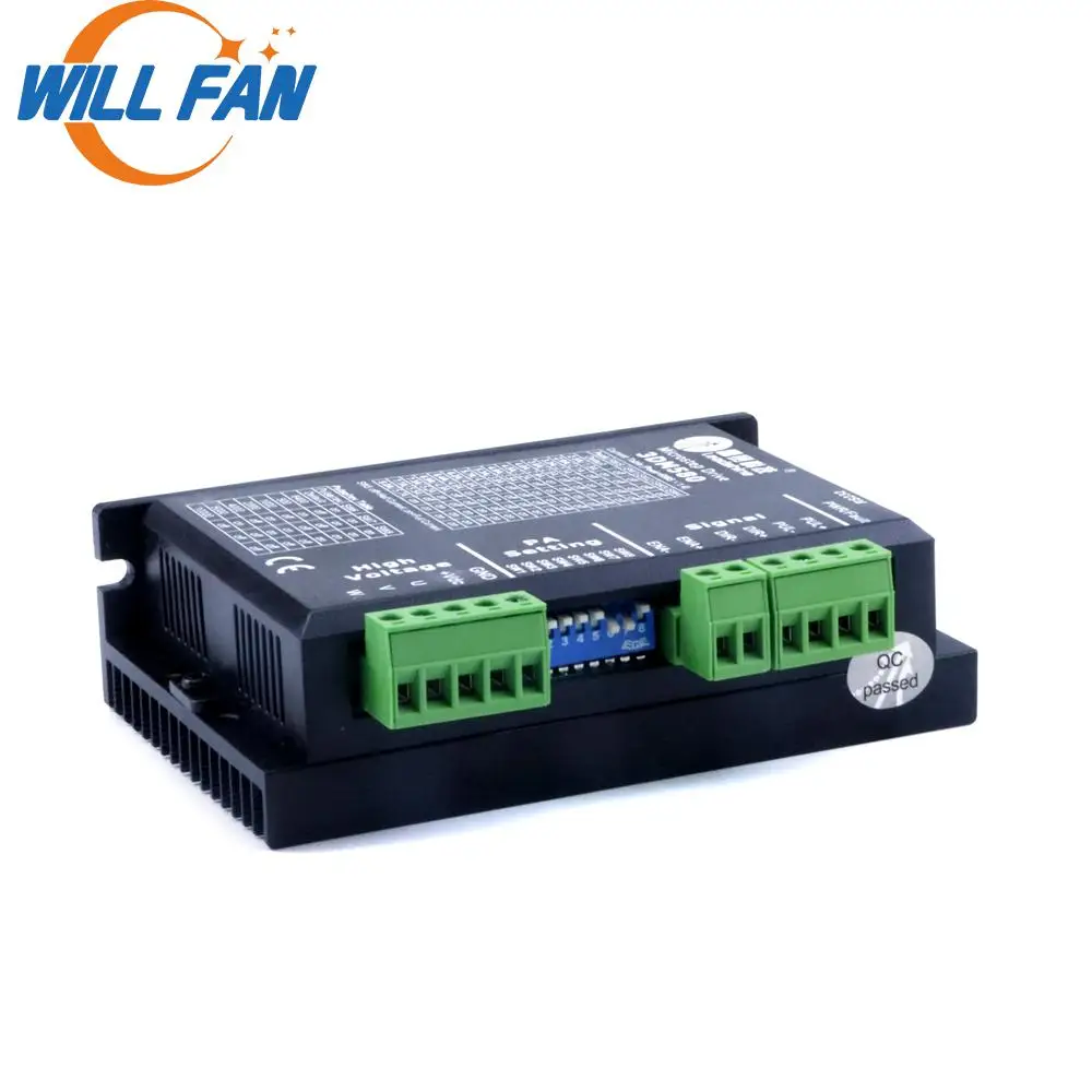 Вентилятор Leadshine 3DM580 3 фазы шаговый двигатель привод 2 шт./лот Nema 23 привод для ЧПУ комплект Co2 лазерный резак гравировальный станок