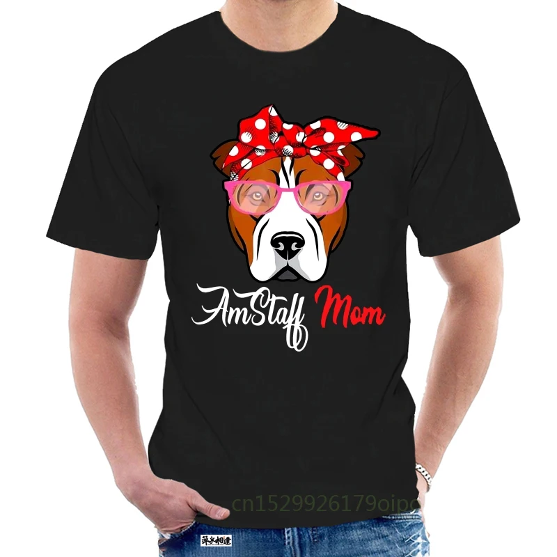 Clothing Amstaff Mom Shirt For Dog Lovers Mothers Day Gift 9624 @115636 | Мужская одежда
