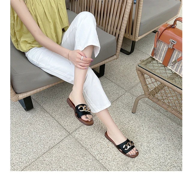 Luxury Brand Summer Sandals Designer Slippers Slides Floral Brocade Genuine  Leather Flip Flops Women Shoes Sandal Effortlessly Casual Shoes 1978 001  From Bagshoe1978, $29.91