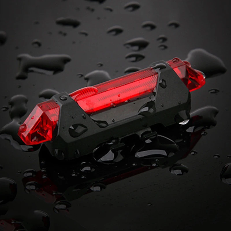 Tanie Światło rowerowe wodoodporna tylne światło LED USB akumulator górski światło sklep