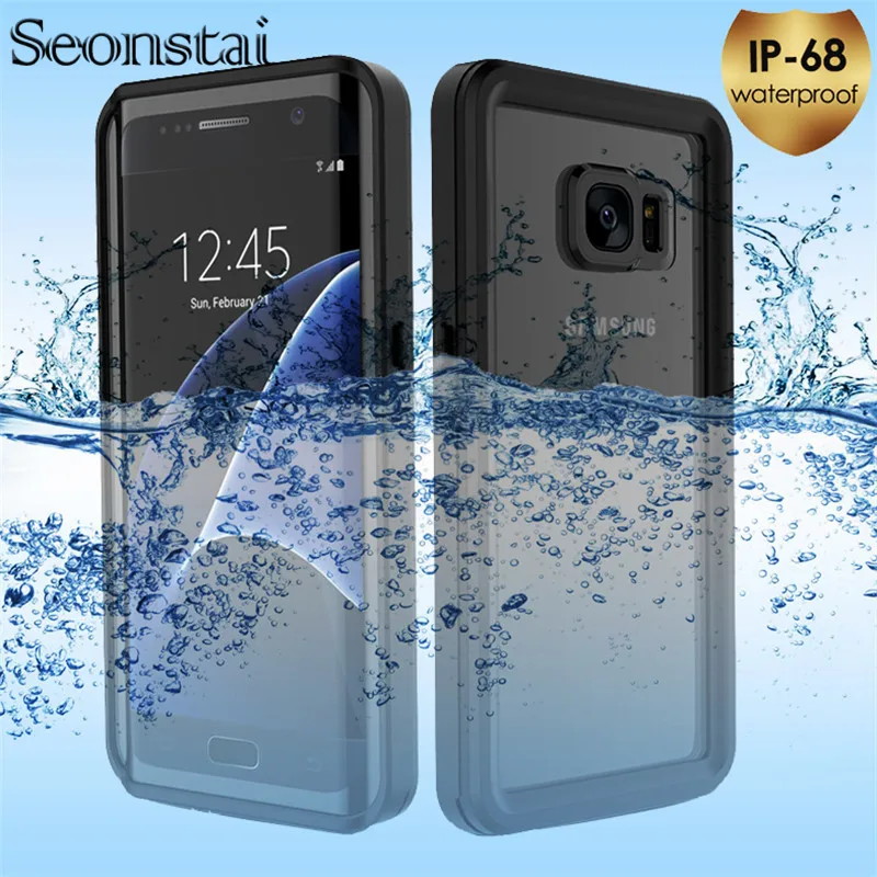 Rennen hoog minimum Waterdichte Telefoon Gevallen Voor Samsung Galaxy S7 Rand Case 360 Graden  Bescherming Shockproof Cover Voor Samsung Galaxy S7 Edge  Case|Telefoonbumper| - AliExpress