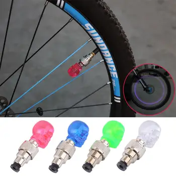 

Gas Nozzle Accessory Tyre LED Skull Shaped Light Bicycle 2Pcs 2Pcs 2Pcs Wheel Decoration Lamp Motorcycle Flashing Bike