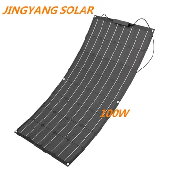 

Most efficient flexible solar panel 18v 100w ETFE Laminated flexible panel solar 12v solar battery charger 100w panel solar