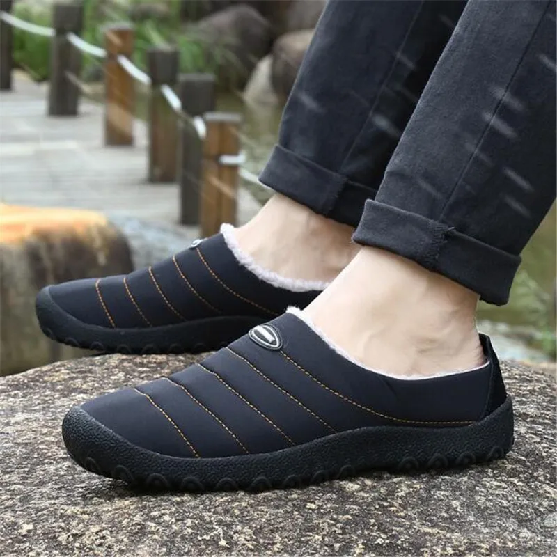 2020 плюшевая теплая меховая мужская обувь зимние домашние Вьетнамки хлопковые