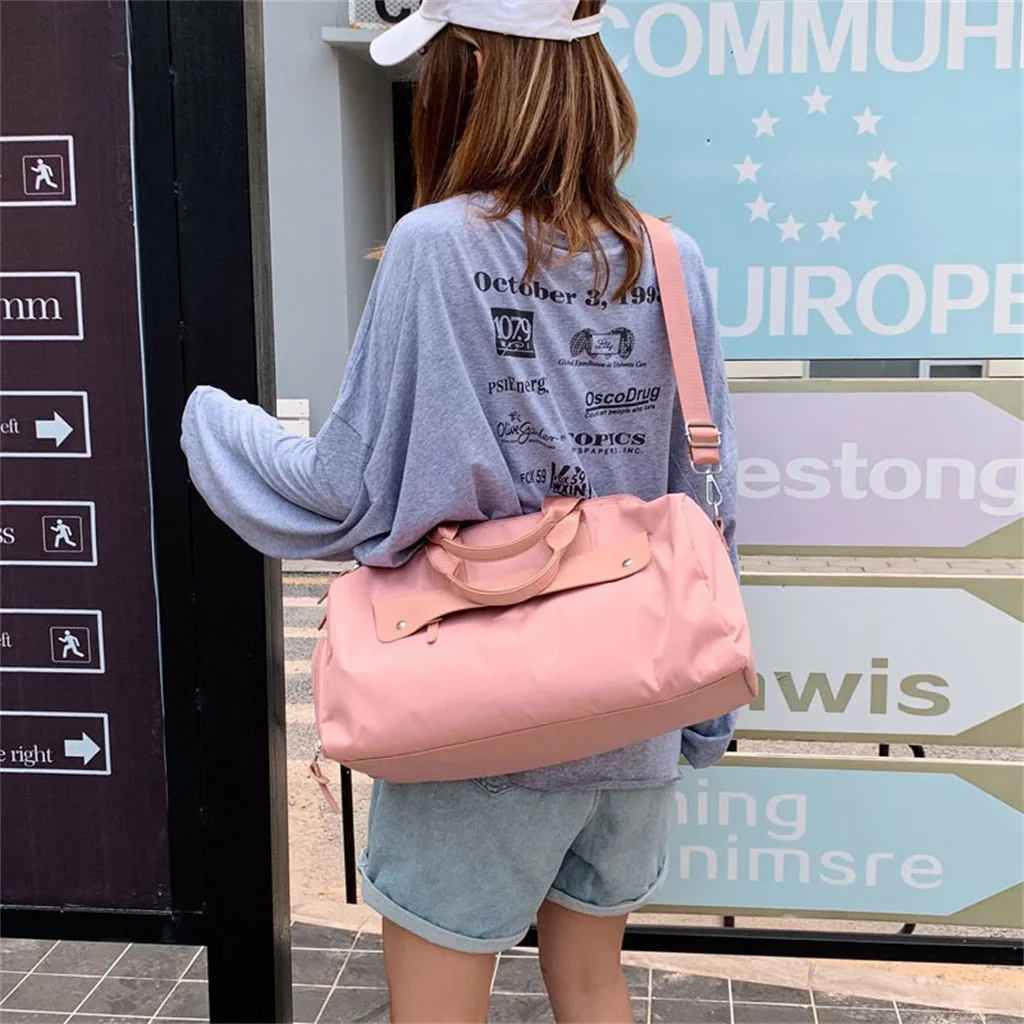 ISHOWTIENDA сумки для спортзала Водонепроницаемые Фитнес большая емкость сумка для спортзала с разделителем для сухого и влажного для йоги фитнеса спорта сумка# g30