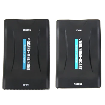 

720p 1080p 60Hz HD Video Converter Scaler Box + USB Cable Black