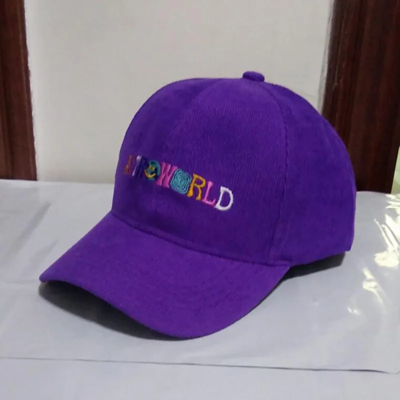purple Последние альбом ASTROWORLD Dad Hat хлопок высокое качество вышивка Astroworld бейсболки унисекс Трэвиса - Цвет: purple