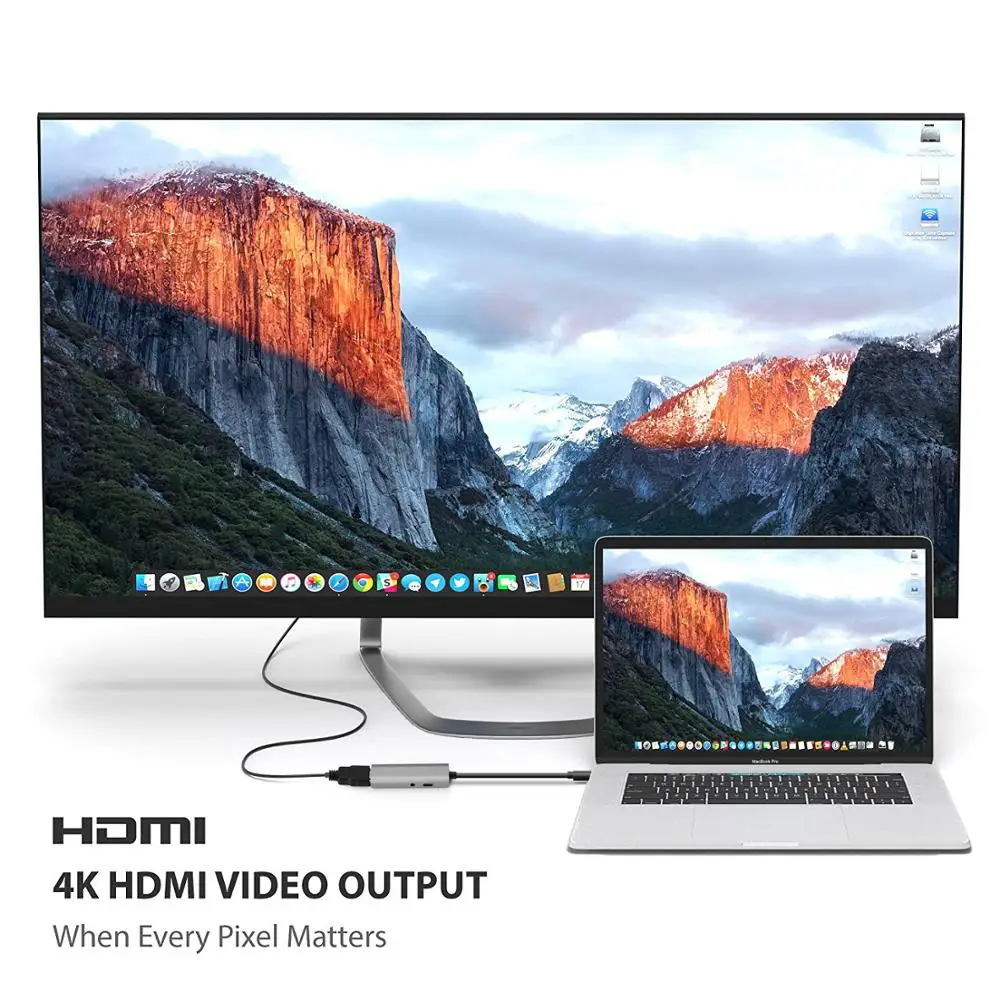 USB C концентратор к HDMI type C концентратор для iPad Pro USB-C type-C аудио разъем концентратор адаптер для MacBook Pro Air с PD