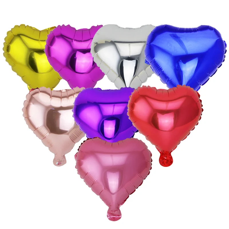 (20 pieces) 10 inch helium balloon heart-shaped wedding foil inflatable gift birthday party decoration | Дом и сад