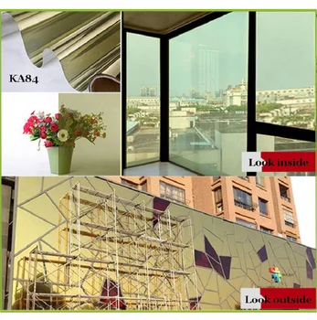 

120cmx2m Thermal Insulation Glass Sticker Self-Adhesive Removable One Way Perspective Mirror Home-Decor Protection Tint-Film