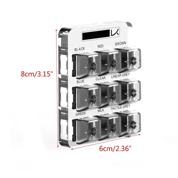 

Transparent Lettering Keycaps Testing Tool Cherry 9 MX Switches Keyboard Tester M76A