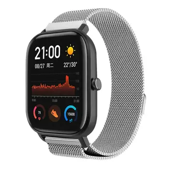 

Stainless Steel Metal Strap FOR Amazfit GTS 20mm Milan Magnetic Replacement Strap Stylish Smart Bracelet Accessories