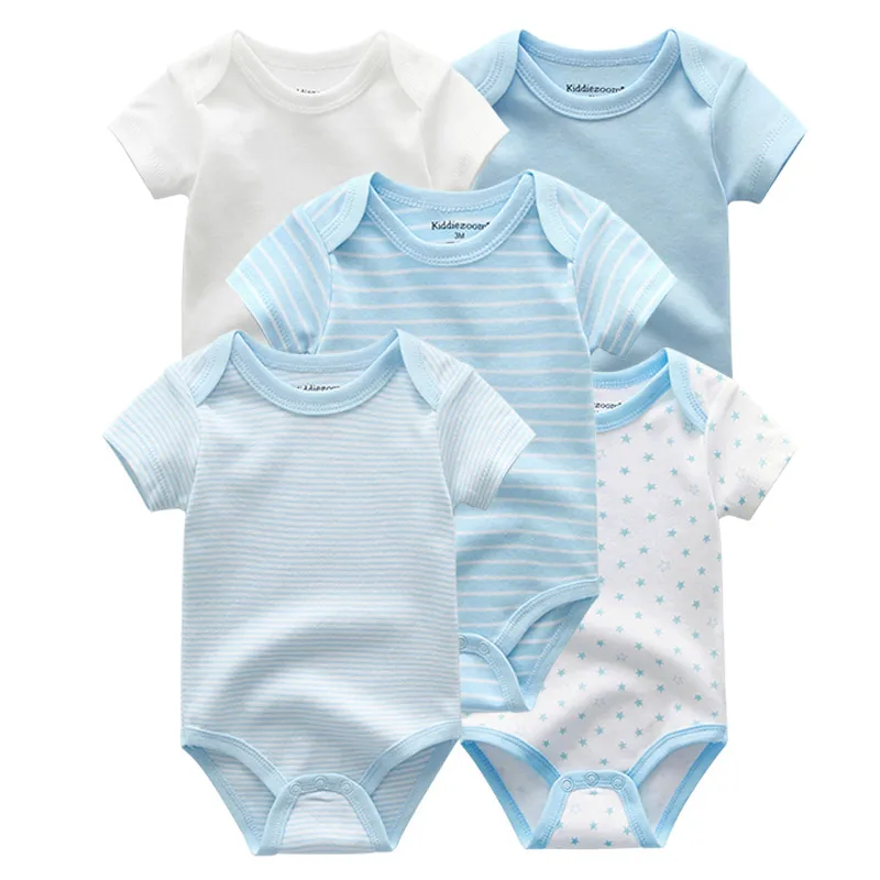 5 шт./лот, одежда для маленьких мальчиков Одежда для девочек с единорогом комбинезоны, одежда для маленьких девочек от 0 до 12 месяцев, для новорожденных, хлопок, Roupas de bebe
