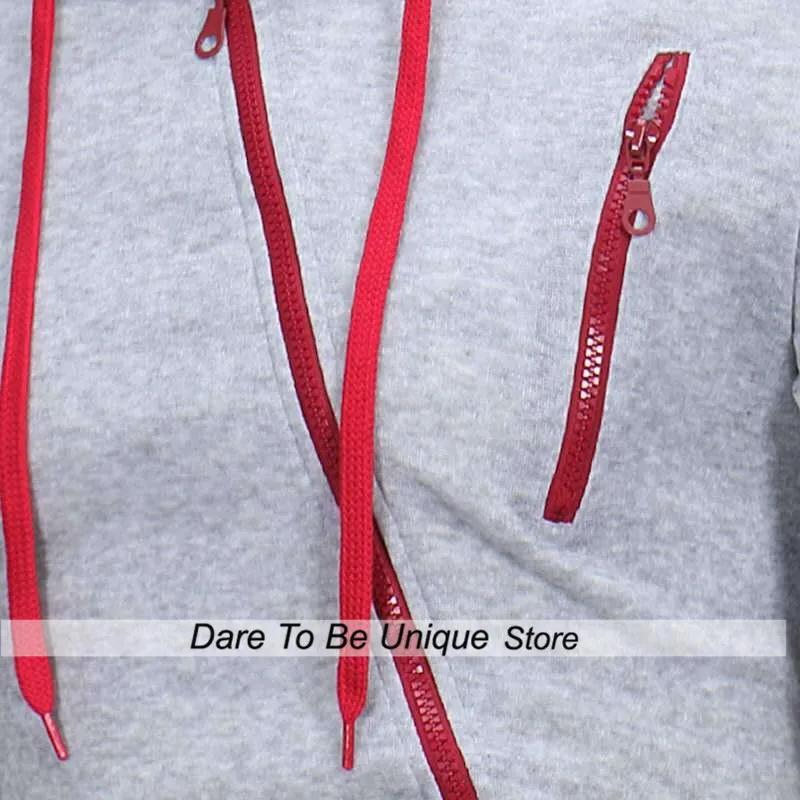 Mens Hoodies Diagonal Zipper Design Pure Color Long Sleeve Slim Hoodie Casual Hooded Sportswear Sweatshirts Men Streetwear Black