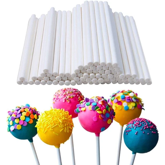 100pcs 4/6 Inch Lollipop Sticks DIY Crafts Cake Pop Sticks Paper Sucker  Sticks Treat Sticks