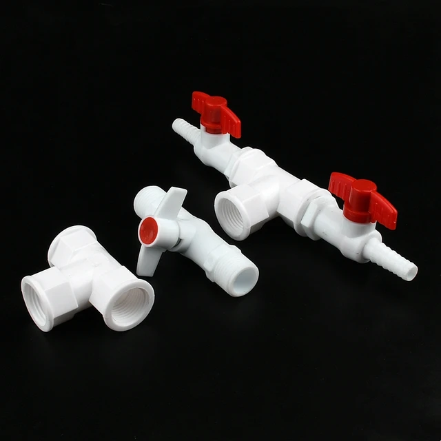 1Set Műanyag Háromirányú Pagoda Golyószelep Három Kimeneti Golyó Szelep 20 Mm -Es Pvc Cső A Tömlőkapcsoló 10 Dupla Vízelvezető Csatlakozóhoz - Image 2