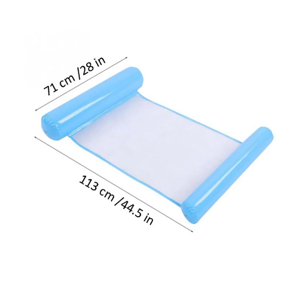 New Air Mattress Foldable Swimming Pool Beach Inflatable Float Ring Cushion Bed Lounge Chair Mattress Water Sport Super Buoyancy