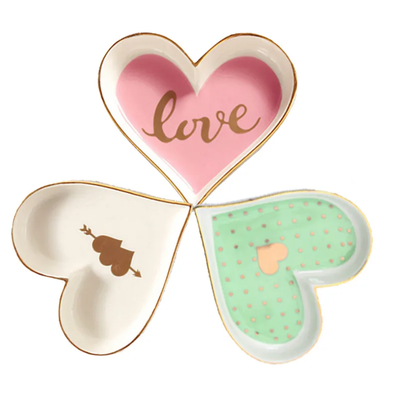 Скандинавские лотки для хранения керамики с золотым ободком тарелка ювелирных