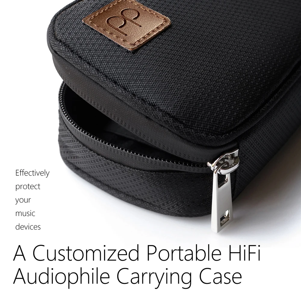 DD C 2019 Black Customized HiFi Carrying Case for Audiophiles Headphone and cables Storage bag Music player protective case 