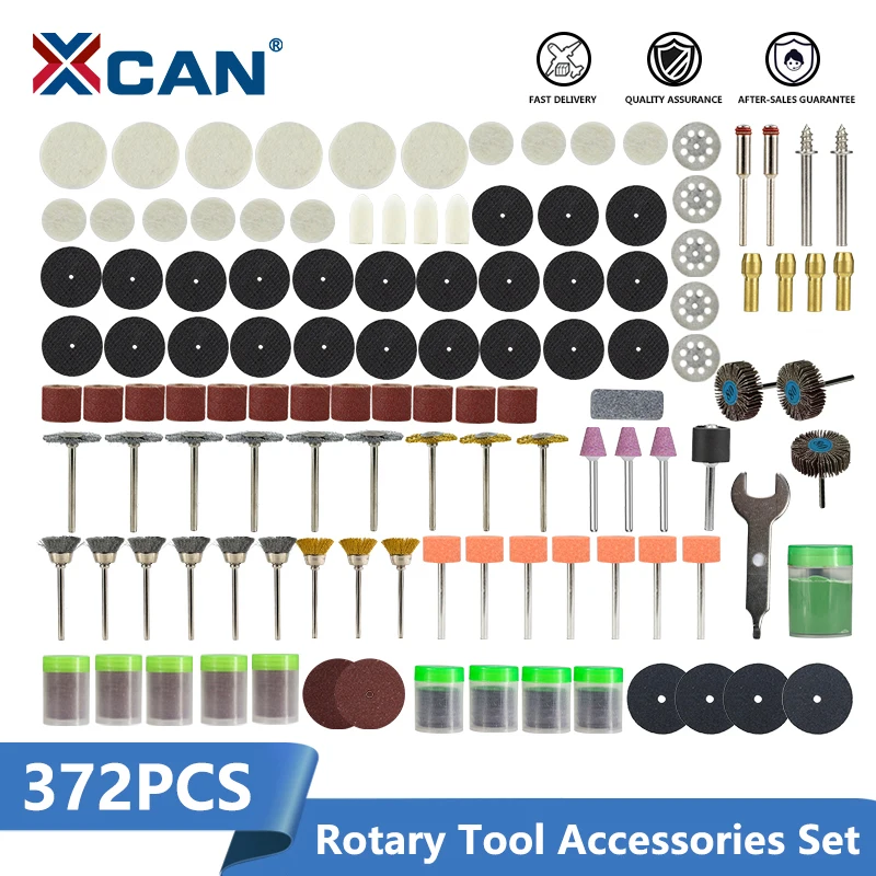 372Pcs Wheel Buffing Polishing Set For Dremel-Rotary Tool Bits Accessories Kits 