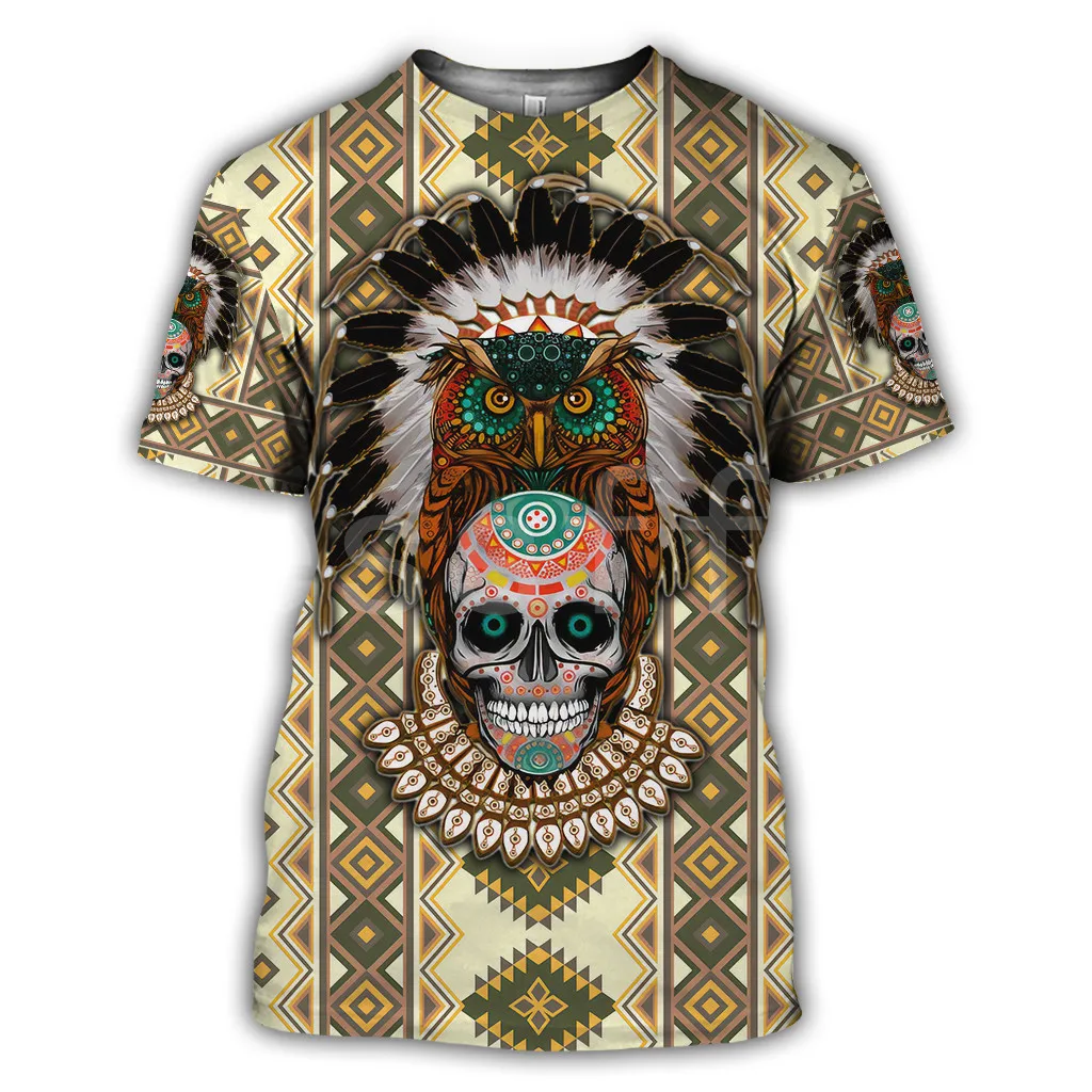 

Tessffel Indian Native culture Harajuku Casual Colorful Tracksuit New Fashion Funny 3DfullPrint Unisex T-shirts Mens Womens s-6