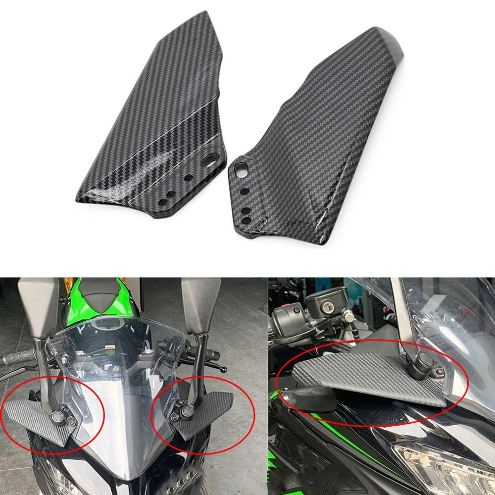 Motorcycle Winglet Aerodynamic ABS Kit Spoiler For Kawasaki Ninja 250 300 400 650R ZX10R Z800 Honda CBR600RR CBR1000RR|Covers & Ornamental Mouldings| - AliExpress