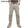 Men Pants Military Tactical Swat Army Hiking Cargo Pants IX9 Hunting Multi-pocket Work Training Cotton Trousers Overalls Outdoor ► Photo 3/6