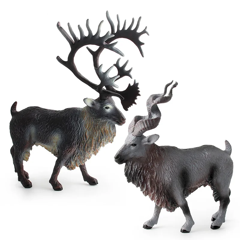 

Wild Animal Model Ornaments Solid Christmas Tame Deer Mountain Sheep Model Decorations Animal Ornaments