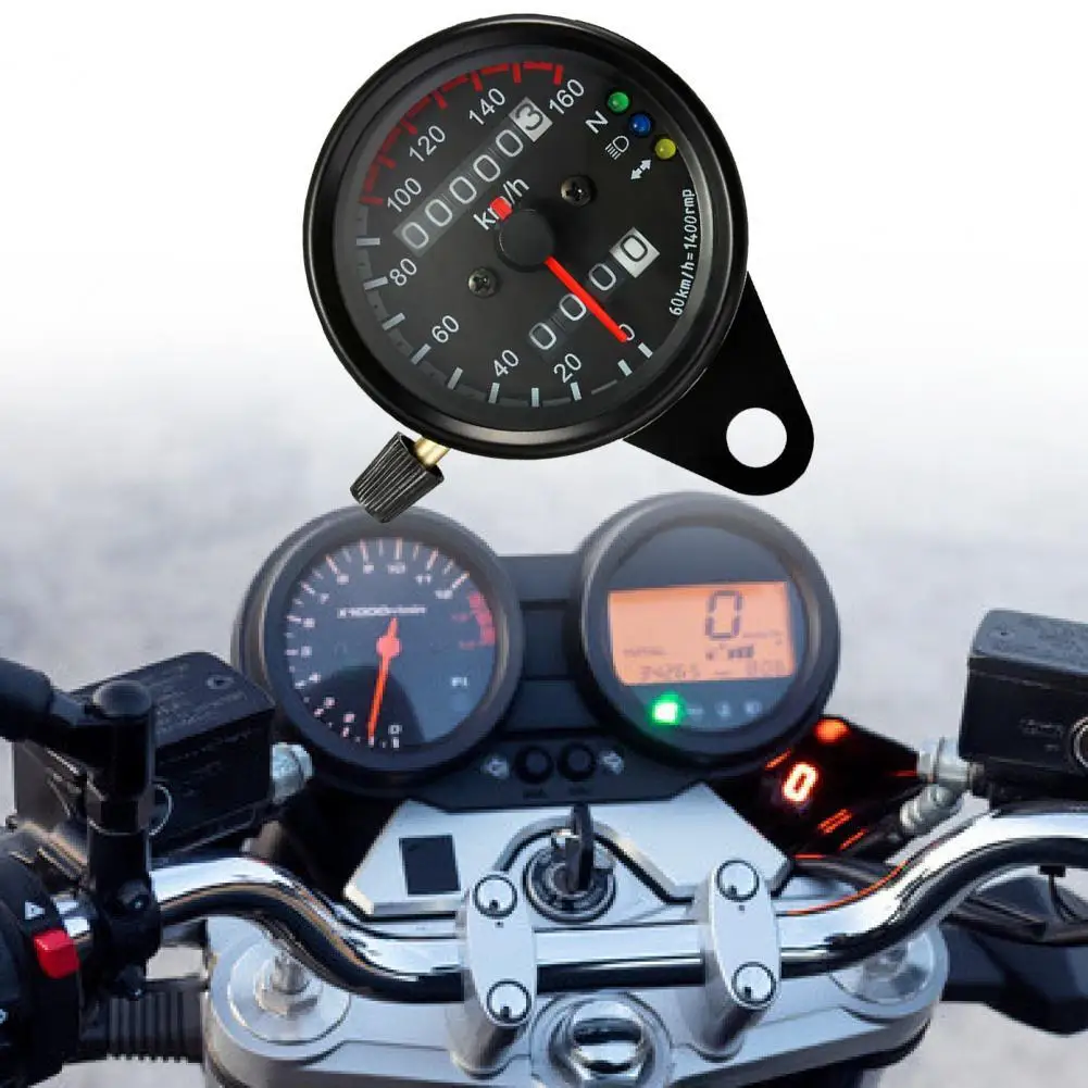 Скорость ometer округлые 12V двойной счетчик мотоцикла одометр спидометр для детей