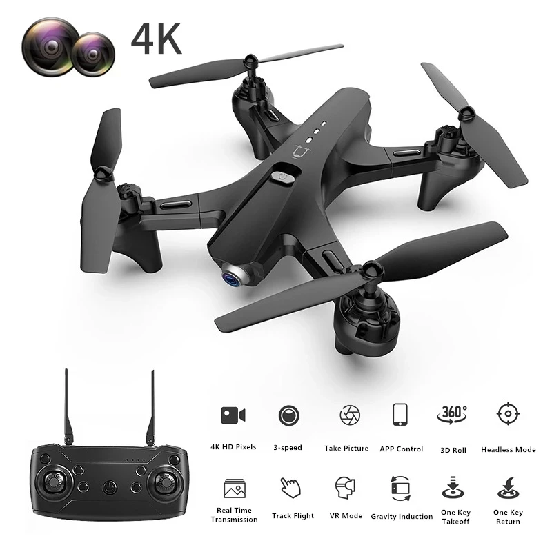 ICAT7 King 5G Wifi FPV Brushless RC Drone 6K/8K Dual Camera Professional Dual GPS Quadcopter with HD 3-Axis Gimbal Toys _ - AliExpress Mobile