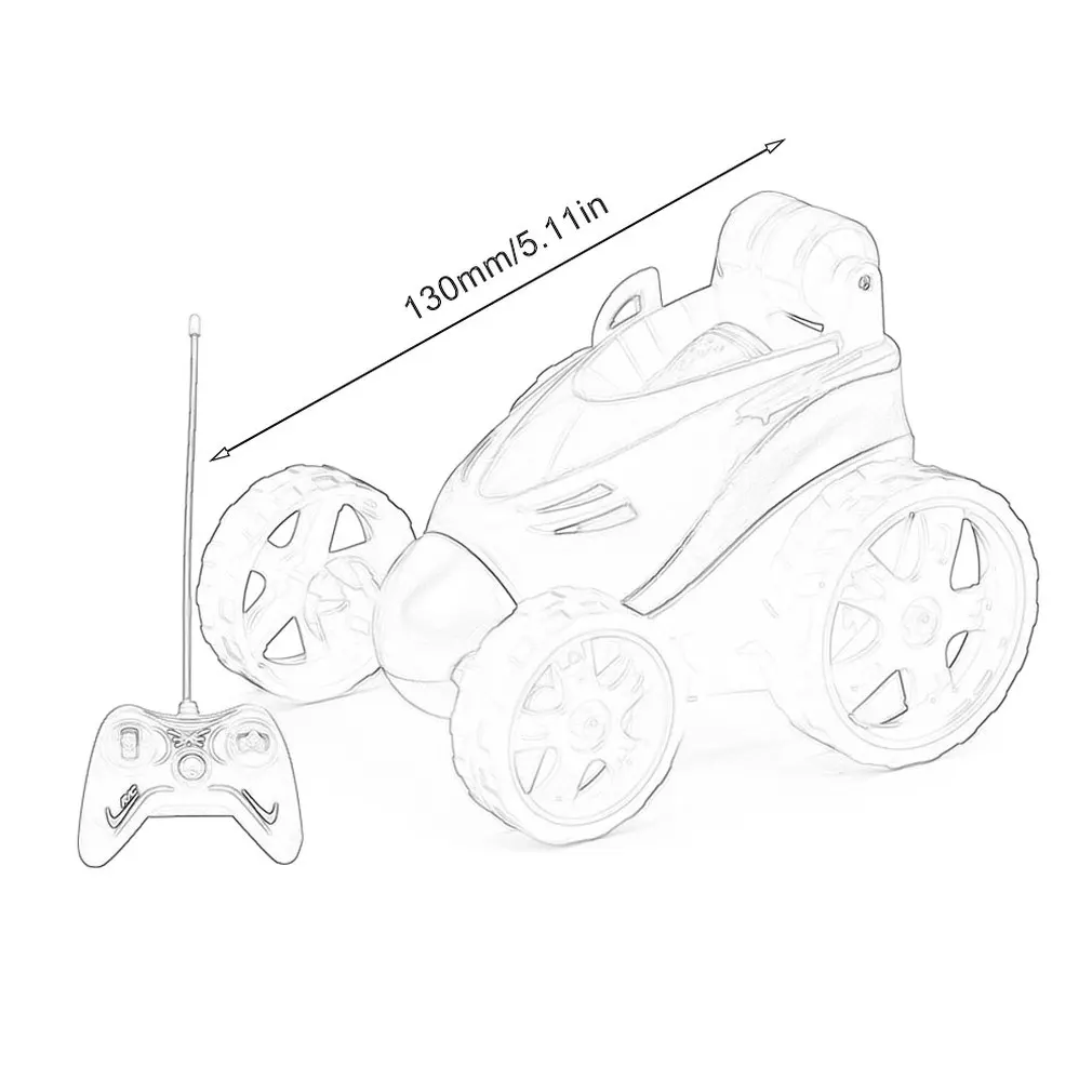 Wireless Remote Control Tumbling Stunt Car Dump Truck Boy Kids Stalls Electric Toy Cross Explosion Models Children RC Toy Car