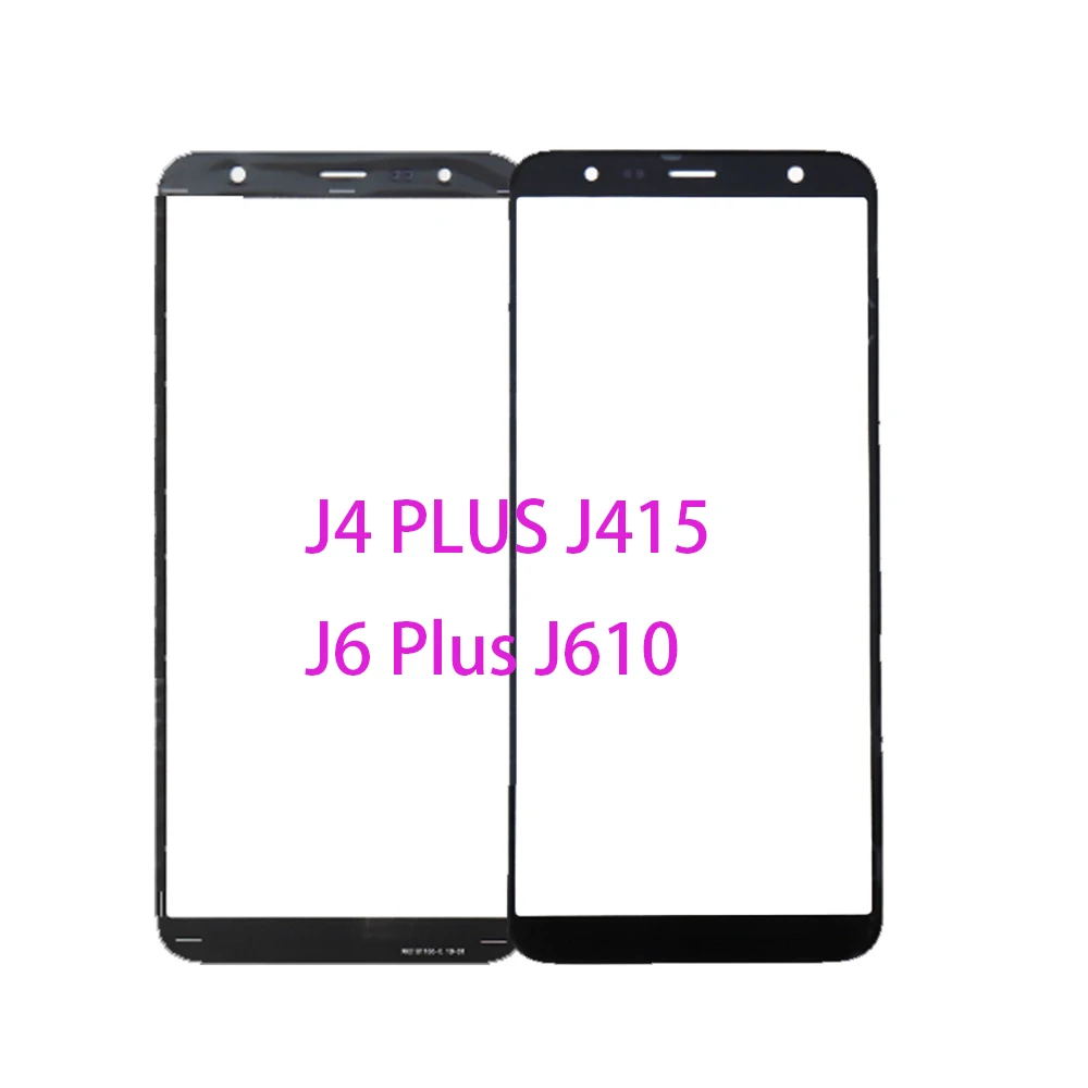 10 шт./лот для Samsung Galaxy J4 Plus J415 J6 J610 переднее внешнее стекло верх объектива