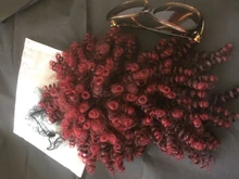 Leeons nuevo rizado flequillo de 11Color Pelo Rizado flequillo extensiones de cabello sintético Clip en el frente postizos ajustable