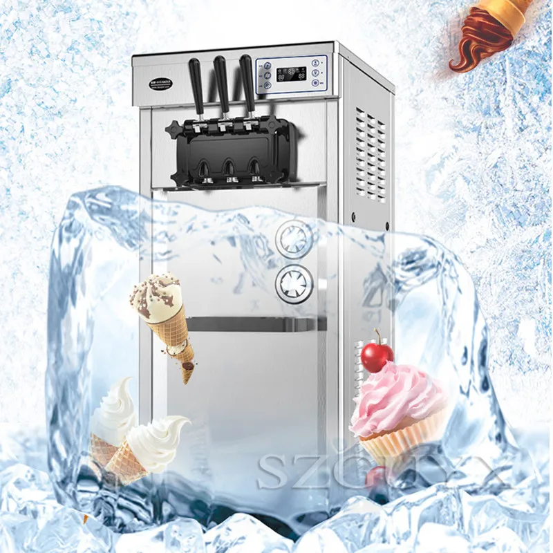 Автоматическая машина для производства мороженого, коммерческая конусная машина, очистка, вертикальная машина для мороженого