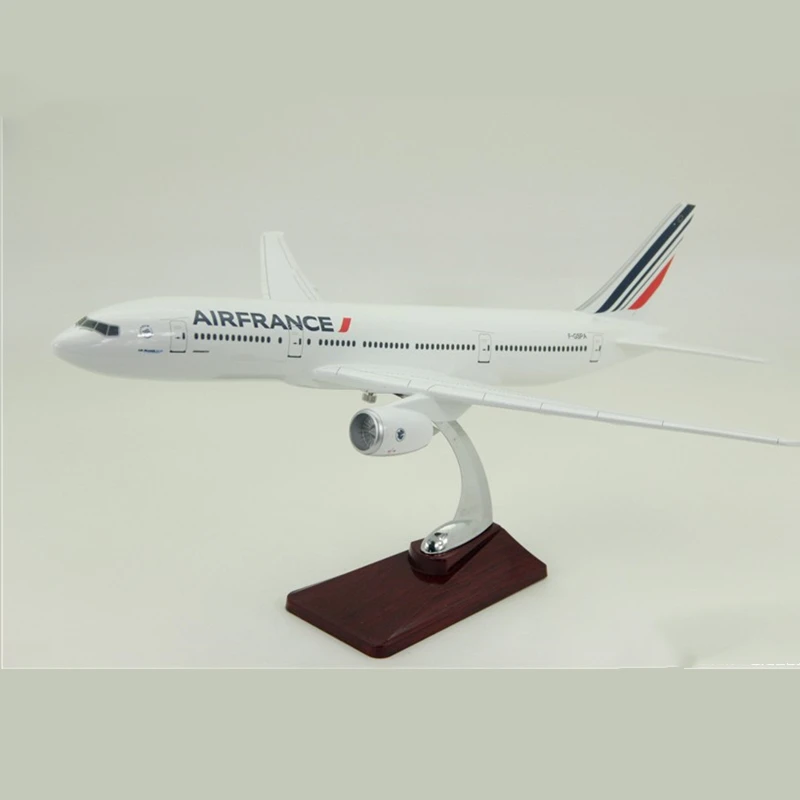 Air France B777 47 см самолет Boeing B777 Air Франция Самолет Авиакомпания Модель литья под давлением пластиковая Смола самолет для коллекционных - Цвет: Air France B777