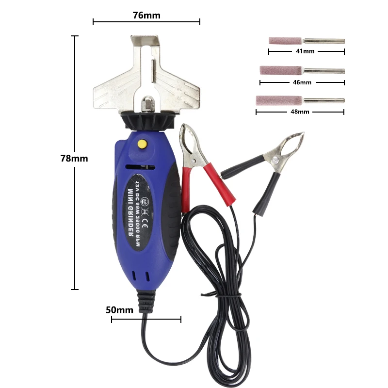12 В Электрическая цепная пила, мини-шлифовальная машина для бензопилы, цепная пила, шлифовальный станок, ручная цепная пила, точилка, электрическая