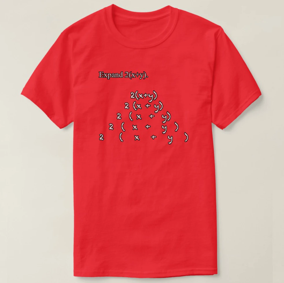 2019 Printed Men T Shirt Cotton Short Sleeve Funny Math Exam Joke Test Question - Expand 2x y T-Shirt Women tshirt | Мужская одежда