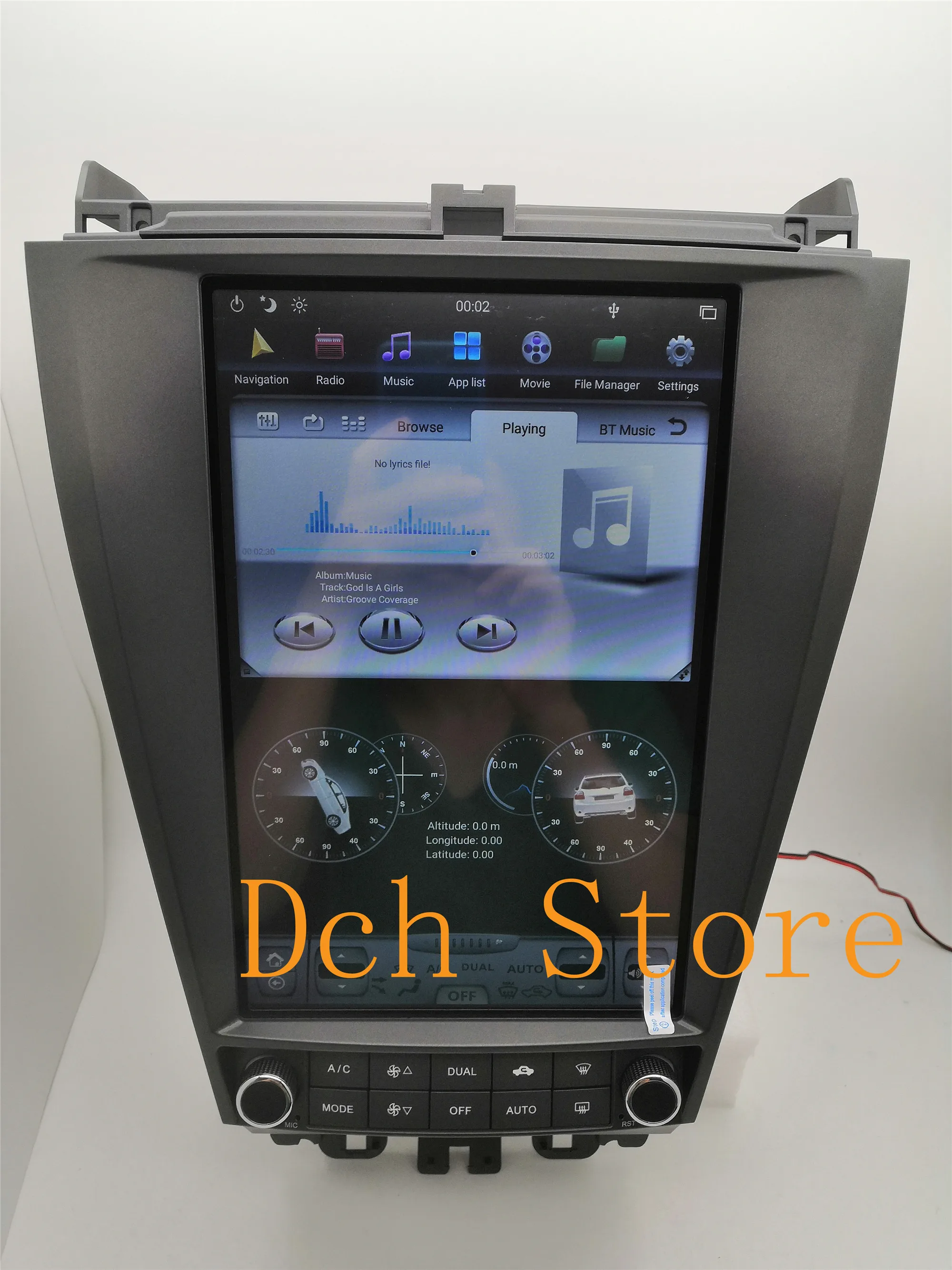 Автомобильный DVD плеер tesla style 12 1 дюйма вертикальный экран Android 9 0 GPS для HONDA ACCORD 7 seven